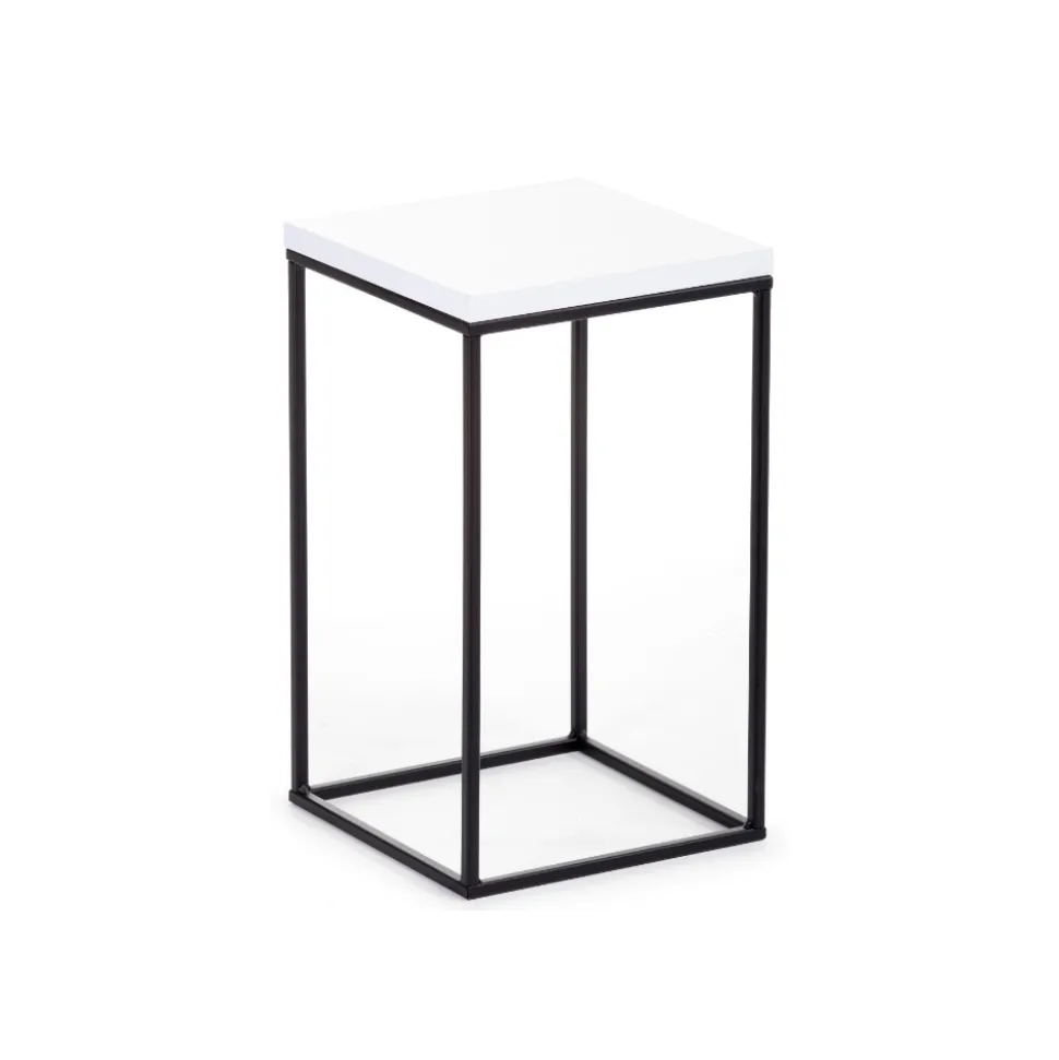 Kwietnik stojący 80 cm BasicLoft biały