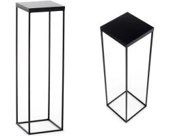 Kwietnik stojący 80 cm BasicLoft czarny