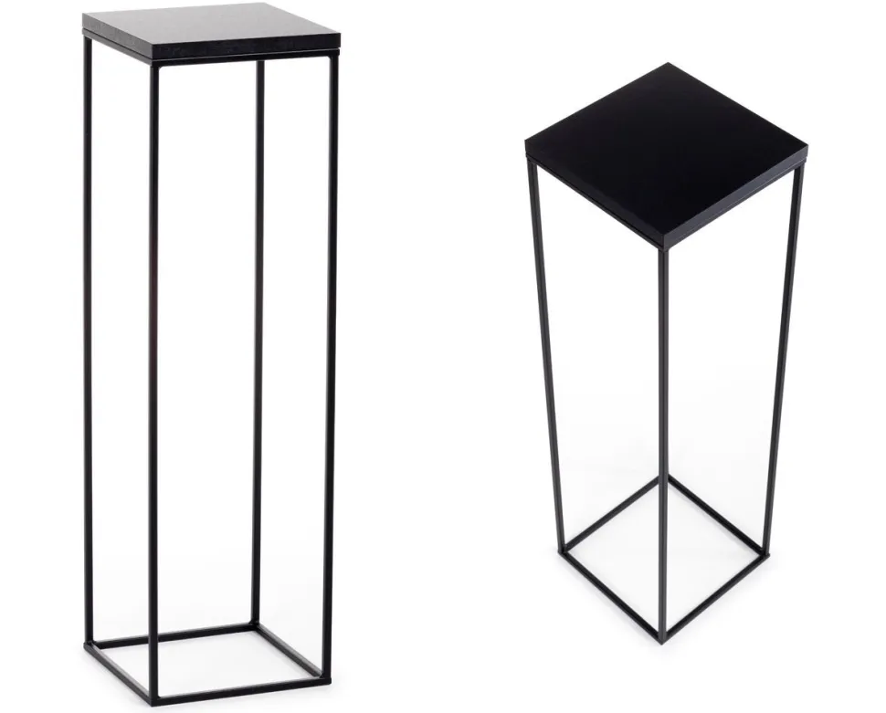 Kwietnik stojący 80 cm BasicLoft czarny