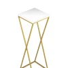 Kwietnik stojący 70 cm blat biały metalowy GLAMOUR