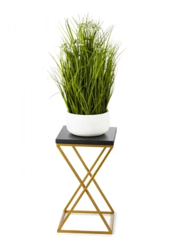 Kwietnik stojący 40 cm blat czarny metal GLAMOUR