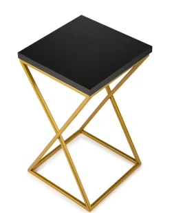 Kwietnik stojący 40 cm blat czarny metal GLAMOUR