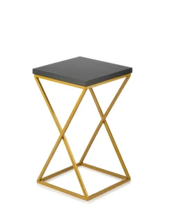 Kwietnik stojący 40 cm blat czarny metal GLAMOUR