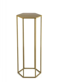 Kwietnik stojący 70 cm na kwiaty złoty GLAM