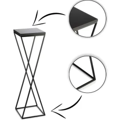 Kwietnik stojący 70 cm z blatem MDF LOFT