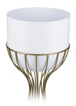 Kwietnik stojący 46 cm złoto biały LOFT metal