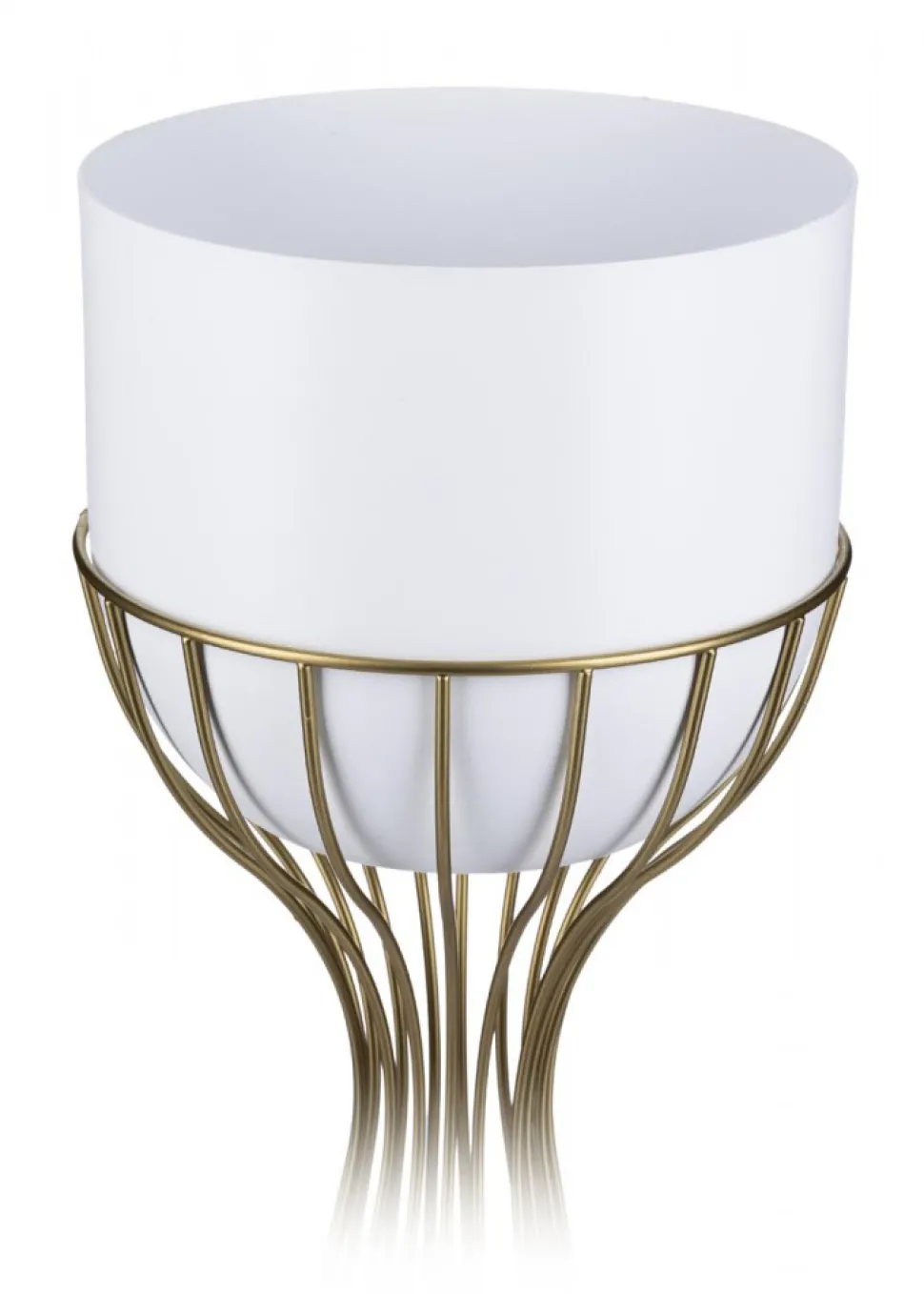 Kwietnik stojący 46 cm złoto biały LOFT metal