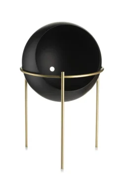 Kwietnik stojący 25 cm złoto czarny LOFT