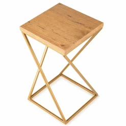 Kwietnik stojący 40cm blat Lancelot LOFT złoty