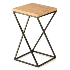 Kwietnik stojący na kwiaty 40 cm z blatem dąb LOFT