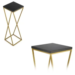 Kwietnik stojący na rośliny 70 cm MDF złoty GLAM