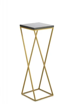 Kwietnik stojący na rośliny 70 cm MDF złoty GLAM