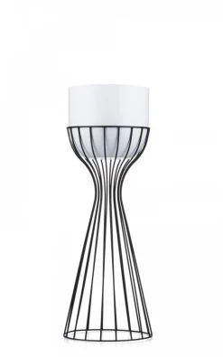 Kwietnik stojący z osłonką LOFT 56 cm metalowy