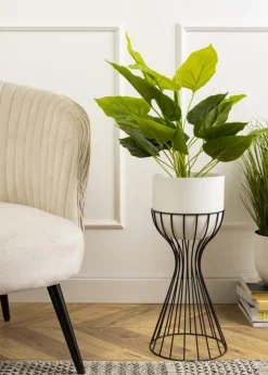 Kwietnik stojący z osłonką LOFT 46 cm metal