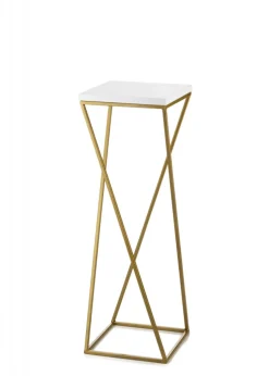 Kwietnik wolnostojący złoto biały 70 cm GLAMOUR