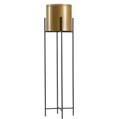 Kwietnik z osłonka 95 cm czarno złoty GLAMOUR