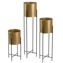 Kwietnik z osłonka 95 cm czarno złoty GLAMOUR