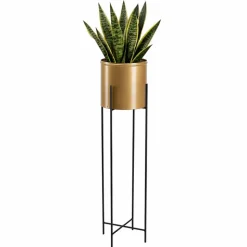 Kwietnik z osłonka 95 cm czarno złoty GLAMOUR