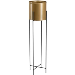 Kwietnik z osłonka 95 cm czarno złoty GLAMOUR