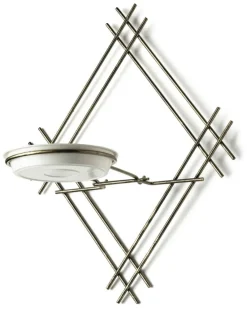 Kwietnik ścienny metalowy złoty LOFT 41 cm * Dąstal Clearance
