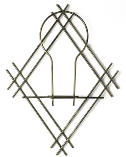 Kwietnik ścienny metalowy złoty LOFT 41 cm * Dąstal Clearance