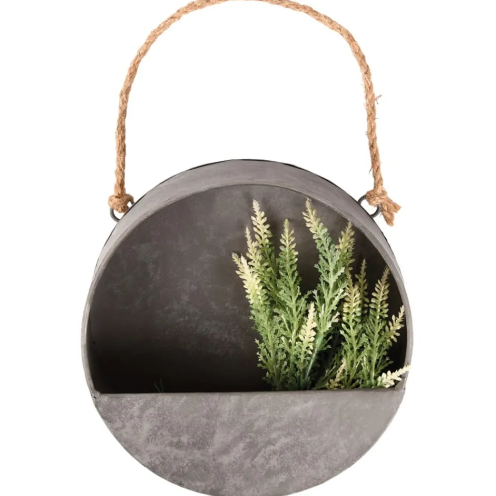Kwietnik ścienny ze stali cynkowej 20 cm * Esschert Design Clearance
