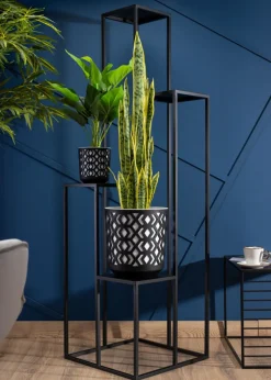 Kwietnik KASKADA stojak czarny 150 cm LOFT * HowHomely Outlet