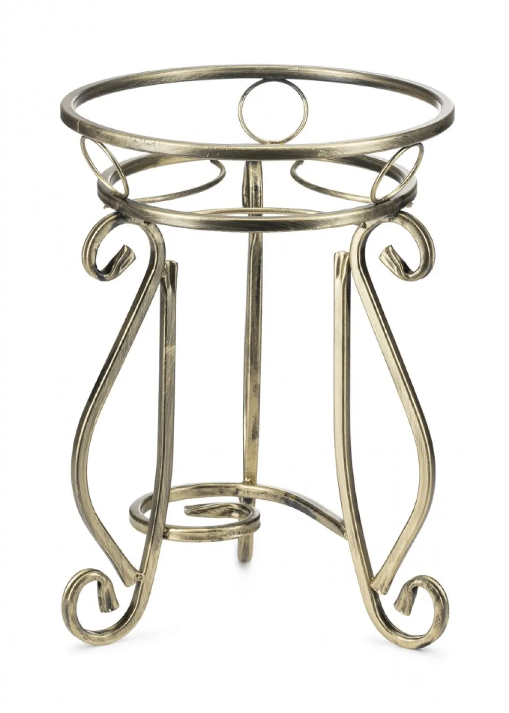 Kwietnik metalowy 37 cm ZŁOTY * Dąstal New