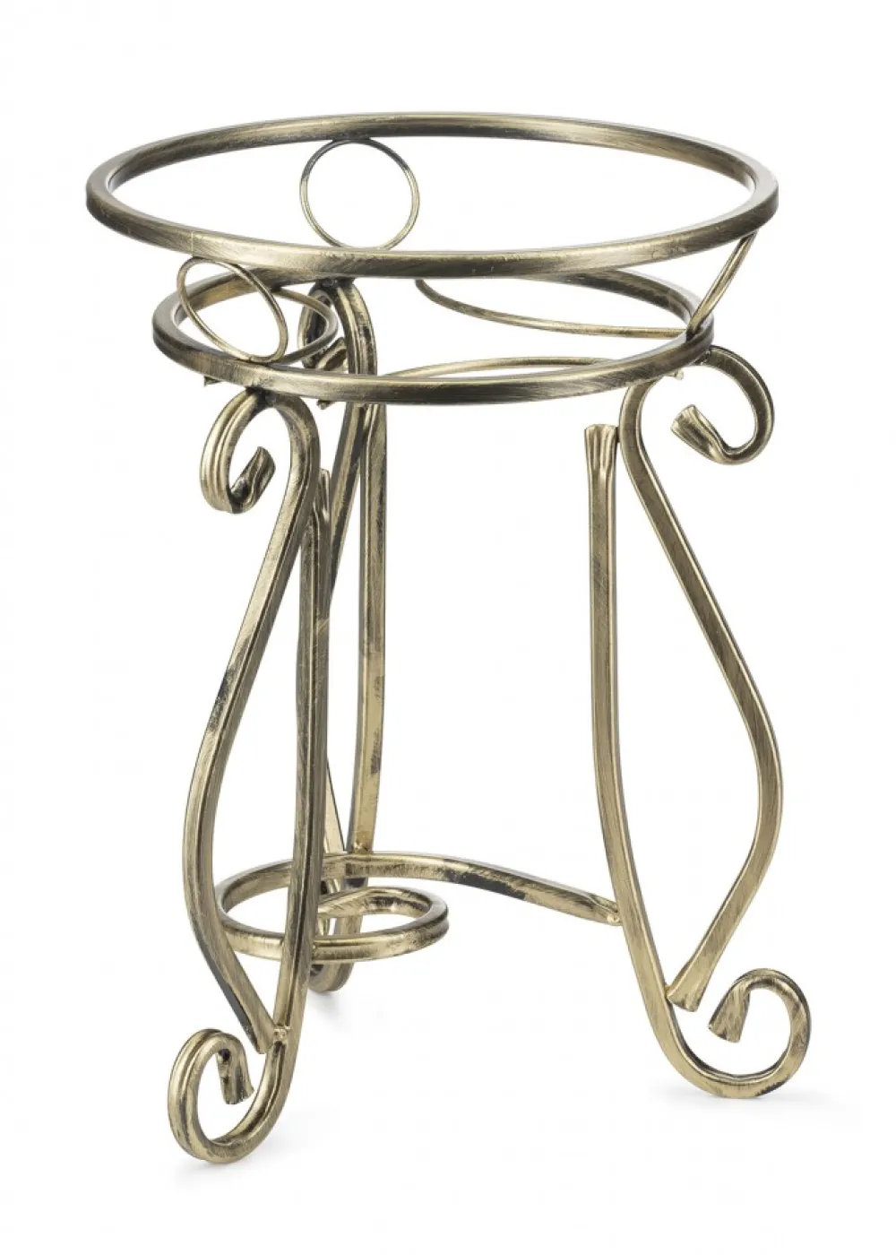 Kwietnik metalowy 37 cm ZŁOTY * Dąstal New