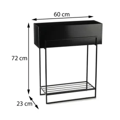 Kwietnik metalowy stojak na kwiaty 72 cm LOFT * HowHomely