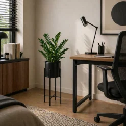 Kwietnik na kwiaty osłonka 75 cm czarny LOFT * HowHomely