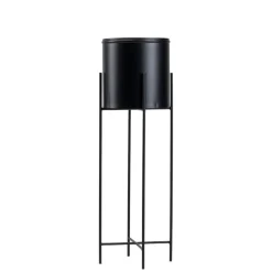 Kwietnik na kwiaty osłonka 75 cm czarny LOFT * HowHomely