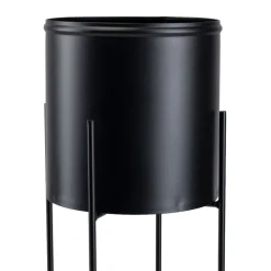 Kwietnik na kwiaty osłonka 75 cm czarny LOFT * HowHomely