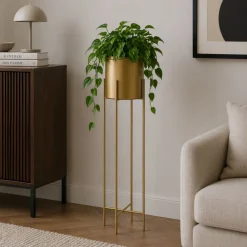 Kwietnik na kwiaty osłonka 95 cm złotym GLAMOUR * HowHomely Hot