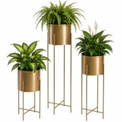 Kwietnik na kwiaty osłonka 95 cm złotym GLAMOUR * HowHomely Hot