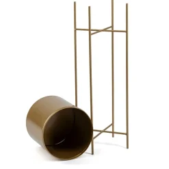 Kwietnik na kwiaty osłonka 75 cm złotym GLAMOUR * HowHomely Online