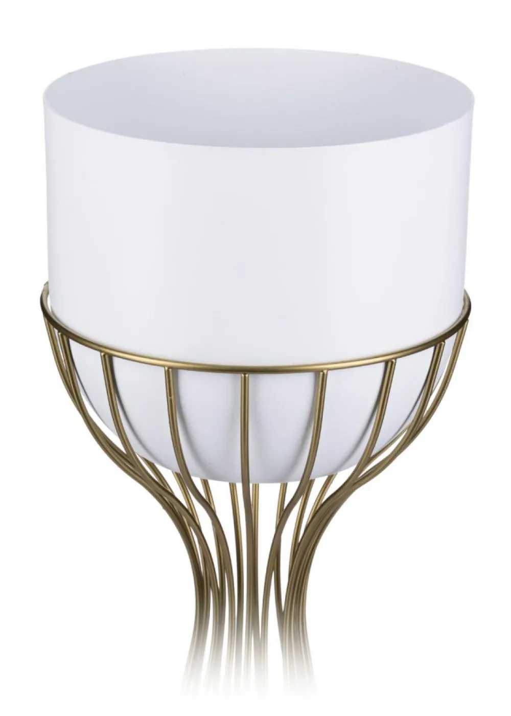 Kwietnik nowoczesny 68 cm złoto biały GLAM * HowHomely Online