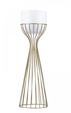 Kwietnik nowoczesny 68 cm złoto biały GLAM * HowHomely Online