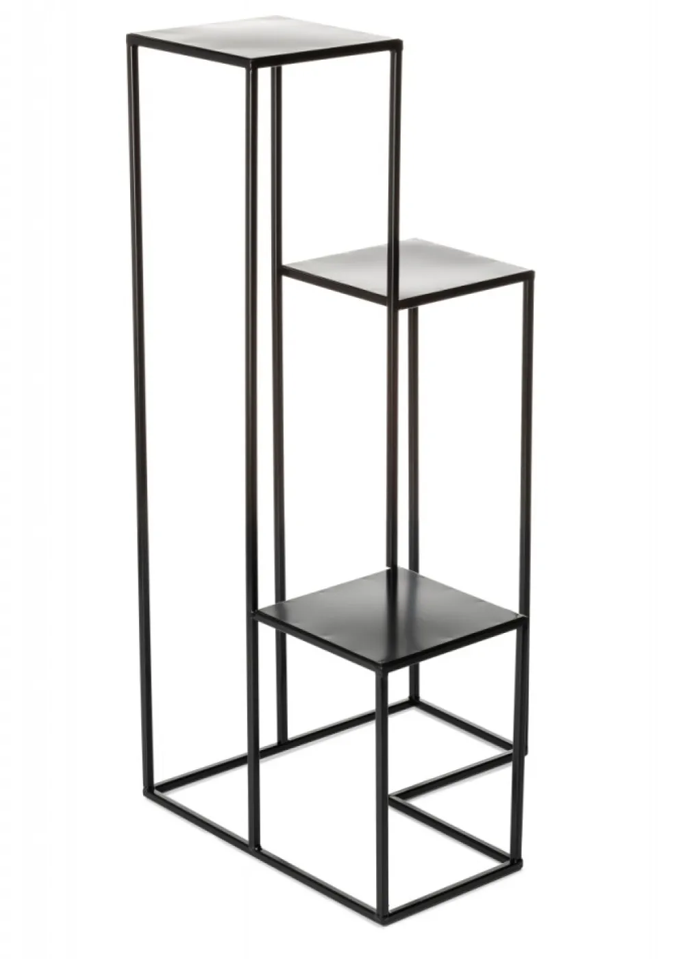Kwietnik nowoczesny czarny stojak 85 cm LOFT * HowHomely Discount