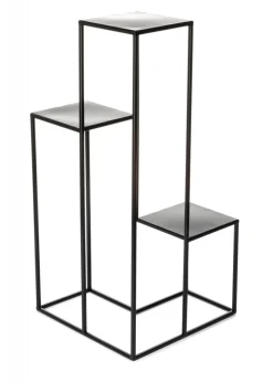 Kwietnik nowoczesny czarny stojak 85 cm LOFT * HowHomely Discount