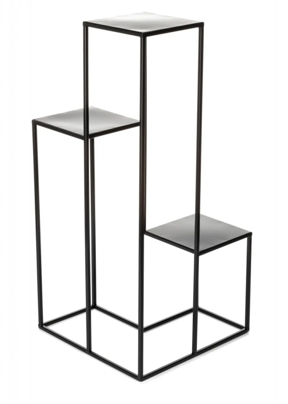 Kwietnik nowoczesny czarny stojak 85 cm LOFT * HowHomely Discount