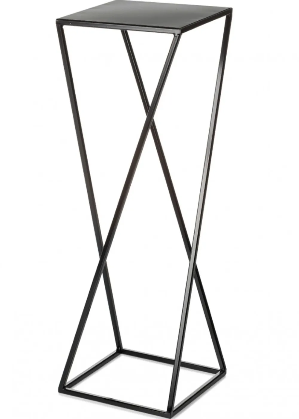 Kwietnik nowoczesny czarny stojący 70 cm LOFT * HowHomely Discount