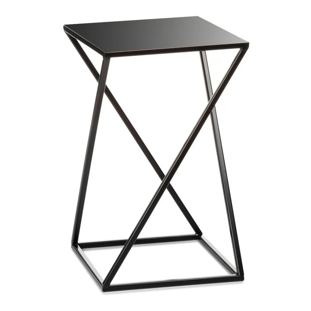 Kwietnik nowoczesny czarny stojący 40 cm * HowHomely Discount