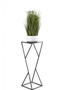 Kwietnik nowoczesny LOFT czarny 70 cm metalowy * HowHomely Online