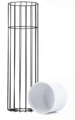 Kwietnik nowoczesny z osłonką 70 cm LOFT metalowy * HowHomely Hot