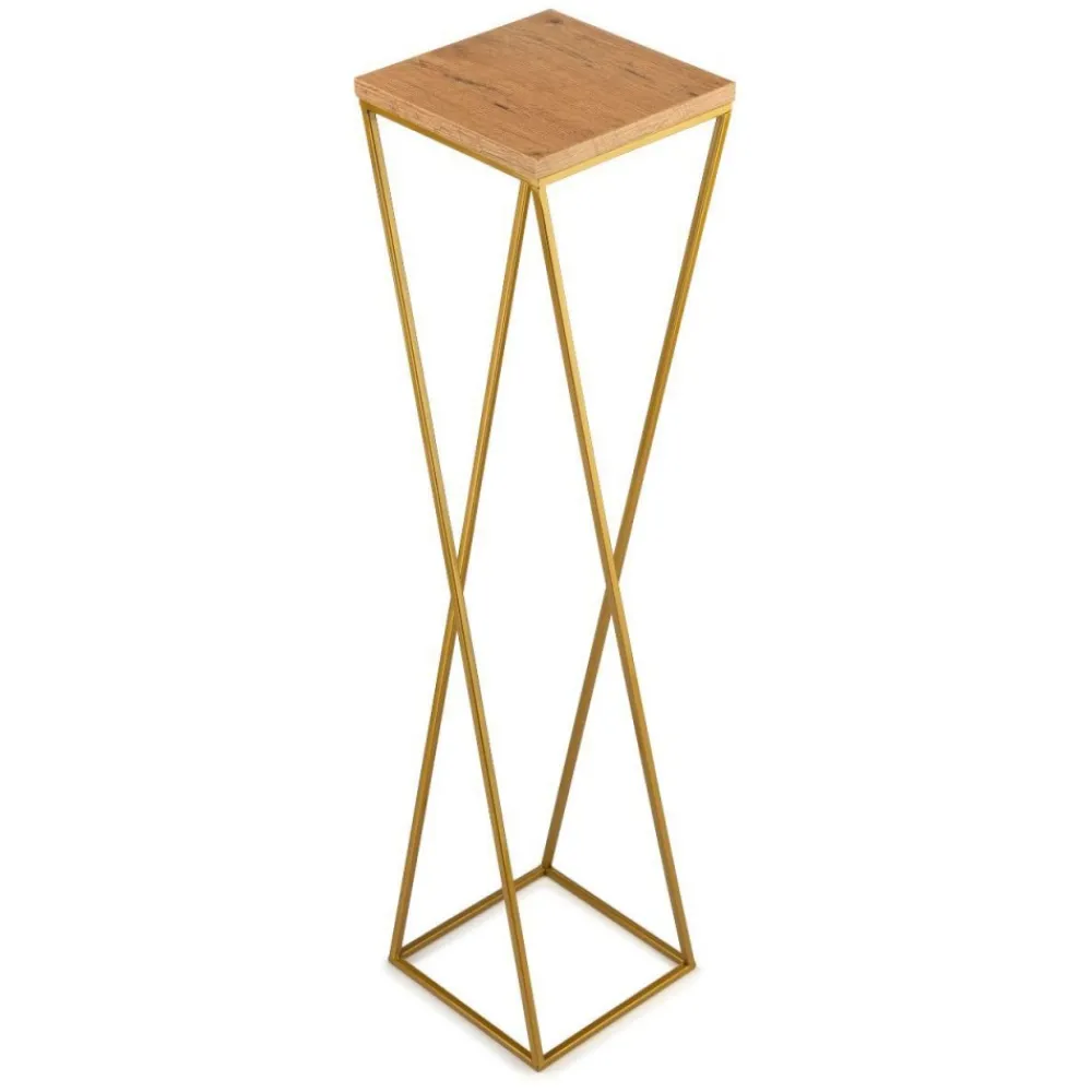 Kwietnik stojak 100 cm złoty metal GLAMOUR * HowHomely Sale