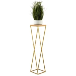 Kwietnik stojak 100 cm złoty metal GLAMOUR * HowHomely Sale