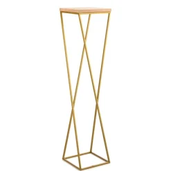 Kwietnik stojak 100 cm złoty metal GLAMOUR * HowHomely Sale