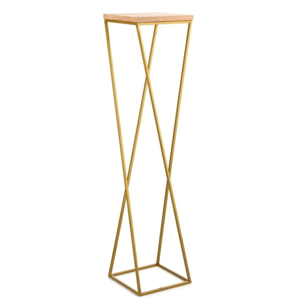 Kwietnik stojak 100 cm złoty metal GLAMOUR * HowHomely Sale