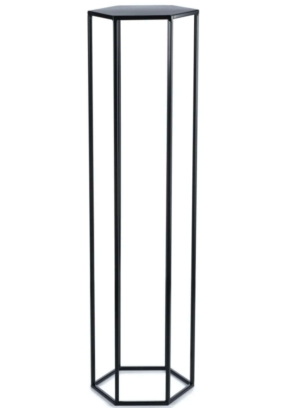 Kwietnik stojak na kwiaty czarny 100 cm LOFT * HowHomely Best